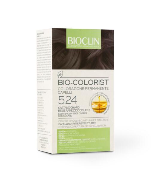 Bioclin Bio-Colorist 5.24 Castano Chiaro Beige Rame Tintura Naturale Capelli