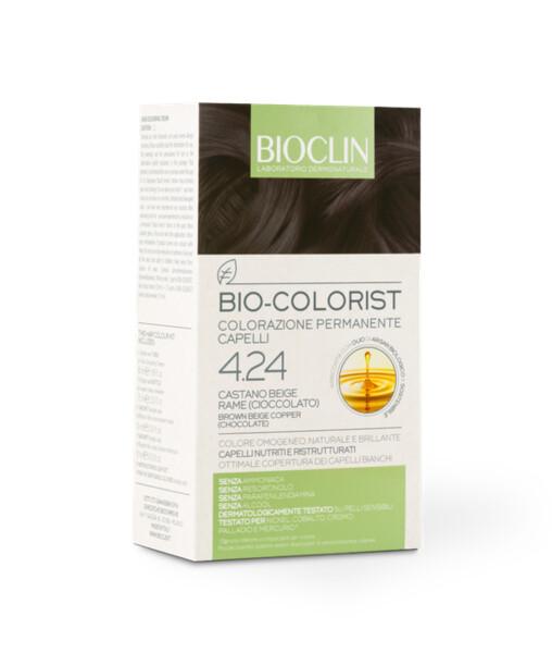 Bioclin Bio-Colorist 4.24 Castano Beige Rame Tintura Naturale Capelli