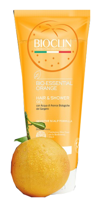 Bioclin Bio Essential Orange Hair and Shower Detergente Corpo e Capelli, 200ml
