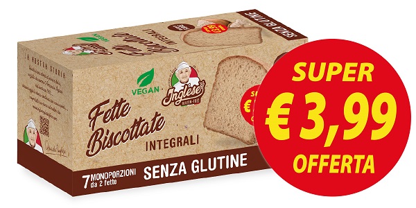 Gaia Fette Biscottate Integrali Senza Glutine 200 g Ricche di Fibre