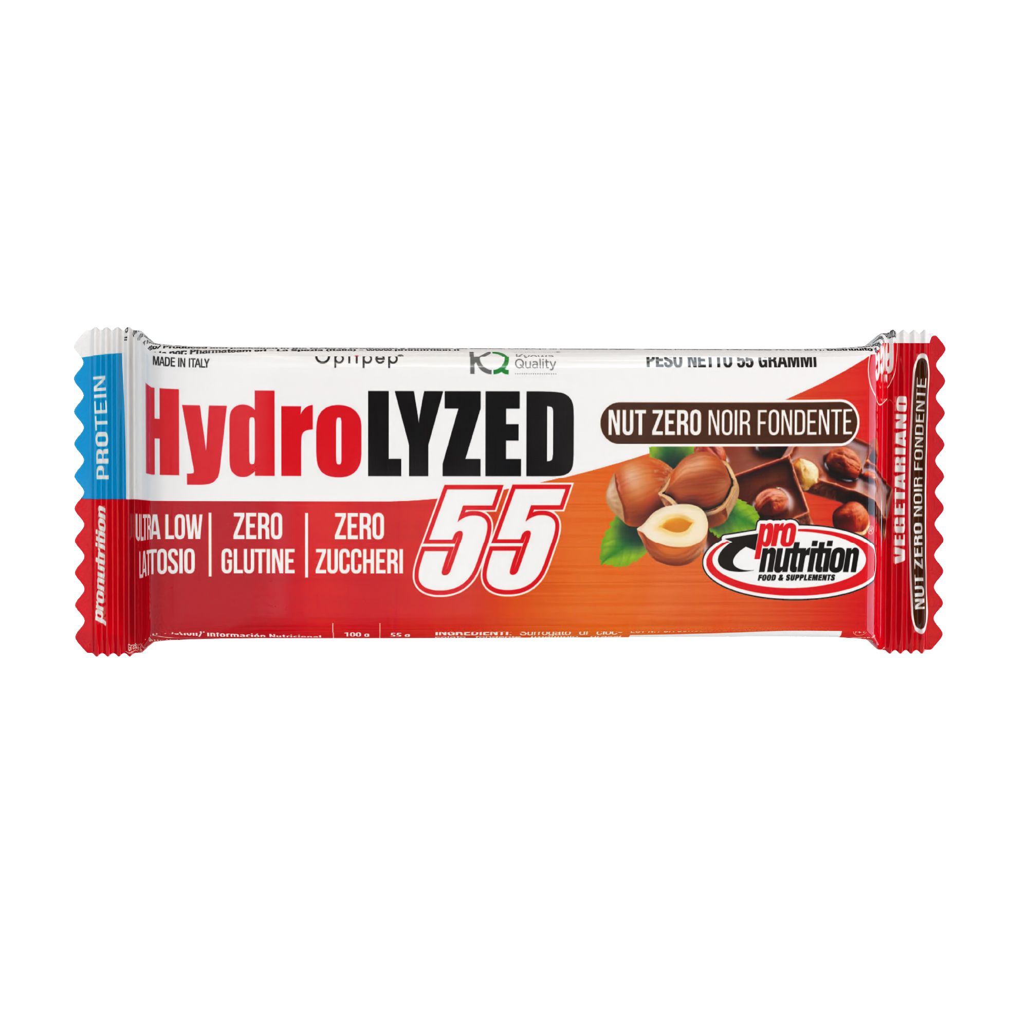 Pro Nutrition Barretta proteica Hydrolized senza zuccheri (55 gr, Nut Zero noir) 24 GR