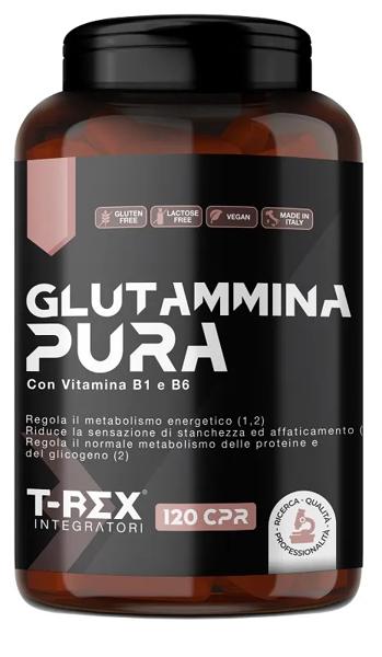 T-Rex Glutammina Pura 150 Compresse Integratore per il Recupero Muscolare e il Metabolismo Energetico
