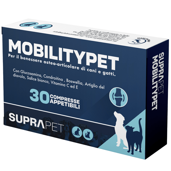 Suprapet MobilityPet Supporto Ossa e Cartilagini Cane e Gatto 30 compresse