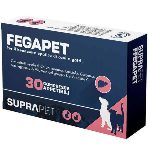 Suprapet FegaPet Integratore Supporto per il Fegato di Cane e Gatto 30 compresse