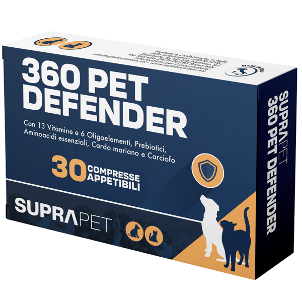 Suprapet 360° Pet Defender Integratore Multivitaminico Cane e Gatto 30 Compresse Appetibili