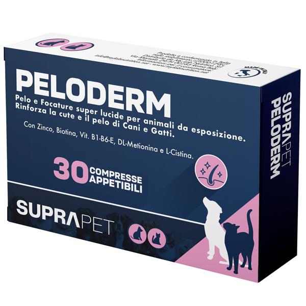 Suprapet PeloDerm Rinforza la Cute e il Pelo di Cane e Gatto 30 compresse