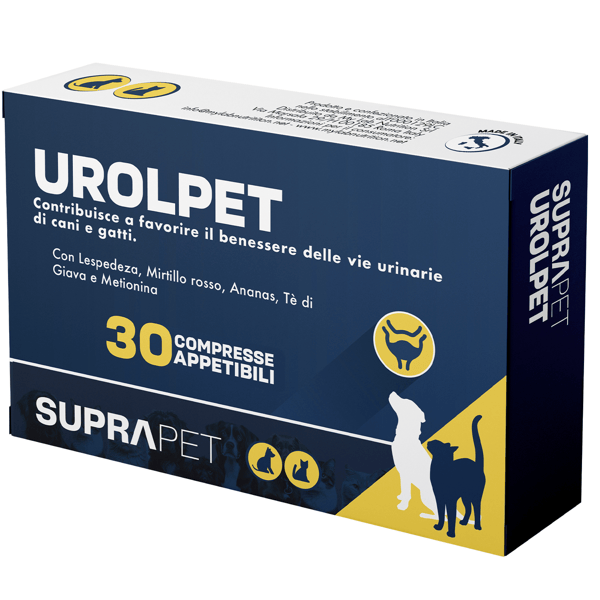 Suprapet UrolPet Integratore Benessere Vie Urinarie per Cane e Gatto 30 compresse