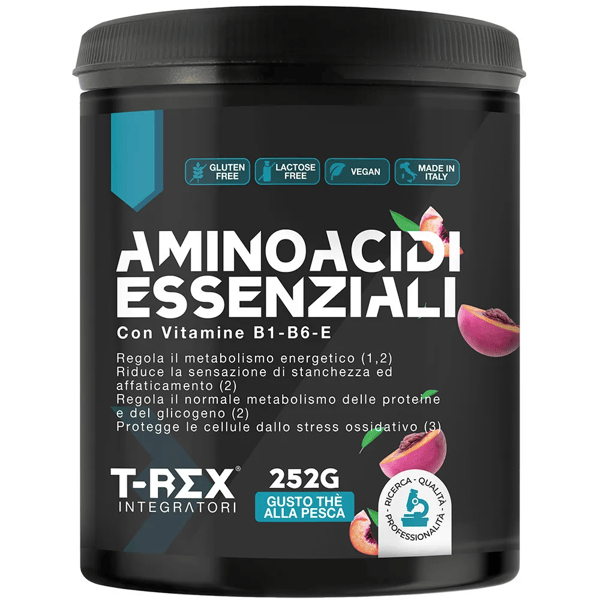 T Rex Aminoacidi Essenziali Integratore Gusto Pesca 252g