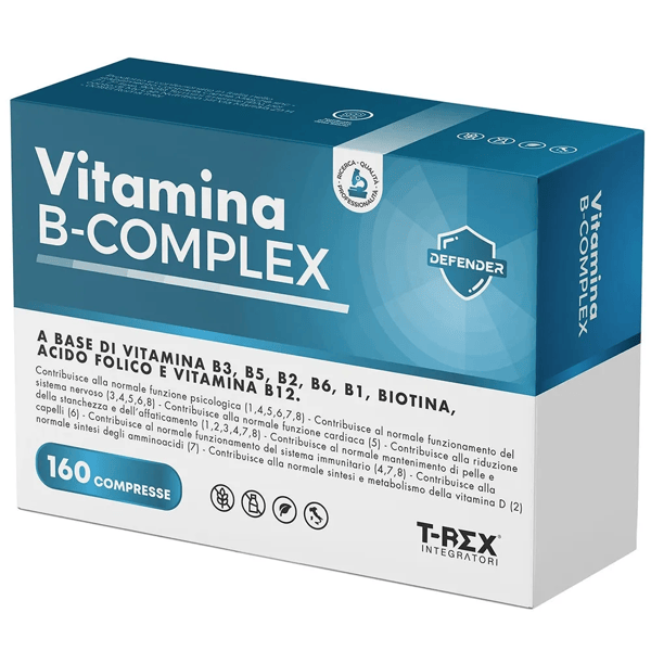 T-Rex Vitamina B Complex Integratore Alimentare 160 Compresse