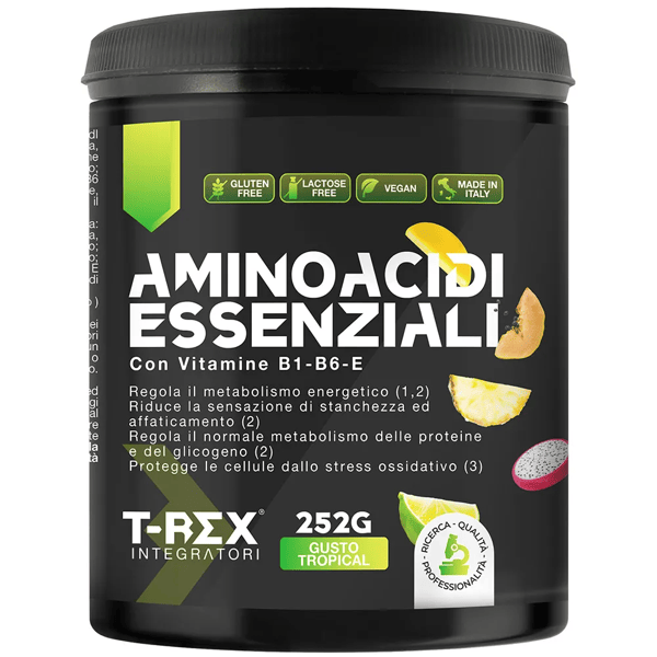 T-Rex Aminoacidi Essenziali Integratore Gusto Tropicale 252g
