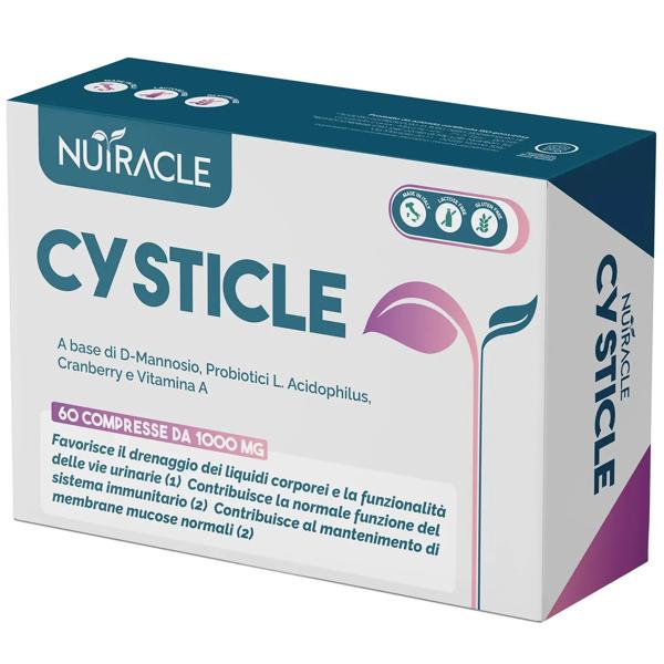 Nutracle Cysticle Integratore Vie Urinarie D-mannosio Probiotici 60 Compresse