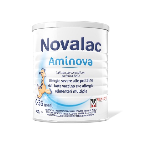Novalac Aminova Formula A Base Di Proteine Per La Gestione Dell'allergia Al Latte Vaccino Polvere 400 Grammi