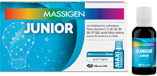 Massigen Junior Integratore Tonico Bambini 10 Flaconcini