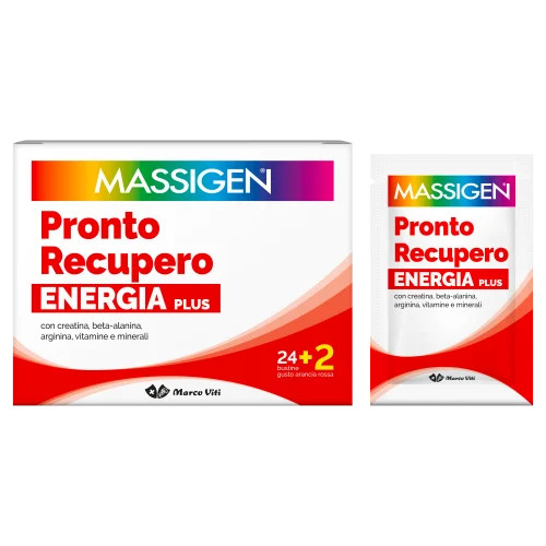 Massigen pronto recupero energia plus 24 bustine + 2 bustine