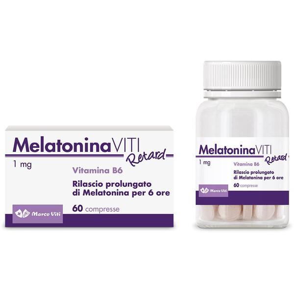 Melatonina Viti Retard 1mg Integratore Sonno 60 Compresse
