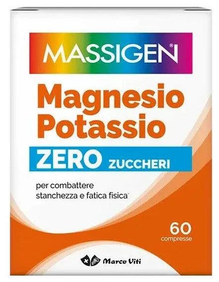 Massigen Magnesio e Potassio Integratore Senza Zucchero 60 Compresse