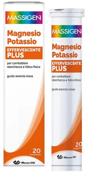 Massigen Magnesio E Potassio Effervescente Plus 20 Compresse