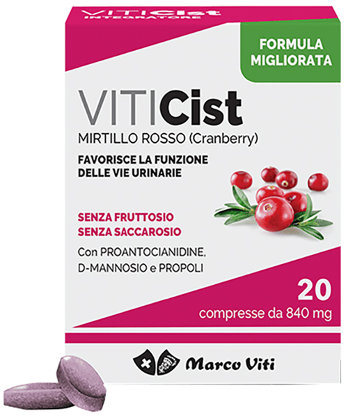 VitiCist Mirtillo 20 Compresse Integratore Per Le Vie Urinarie