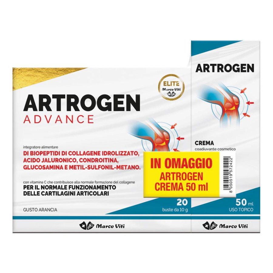 Marco Viti Artrogen Advance Integratore 20 bustine + Crema per il benessere articolare 50ml — confronto prezzi