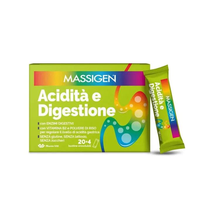Massigen Acidità E Digestione 24 Bustine Orosolubili — confronto prezzi