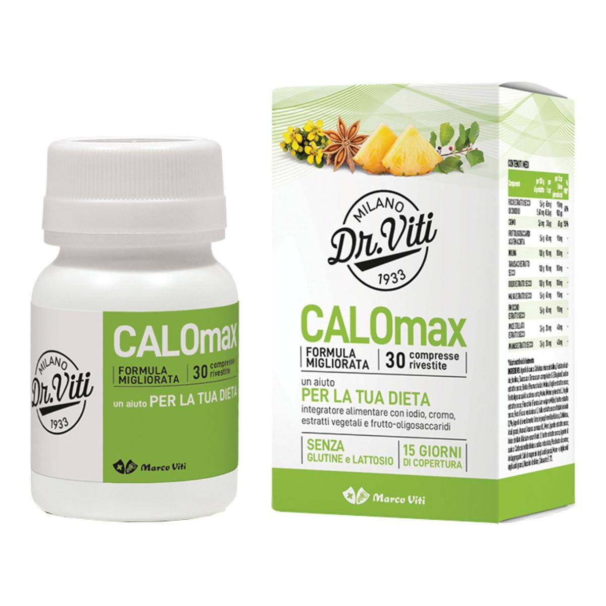 Calomax Formula Migliorata Integratore Per Il Controllo Del Peso 30 Compresse