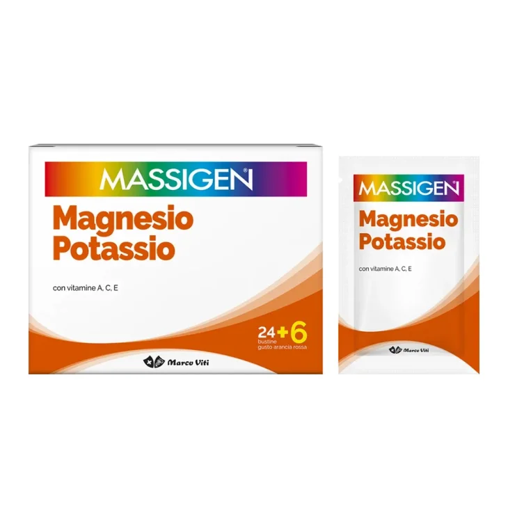 Massigen Magnesio Potassio PROMO Integratore Sali Minerali 30 Bustine