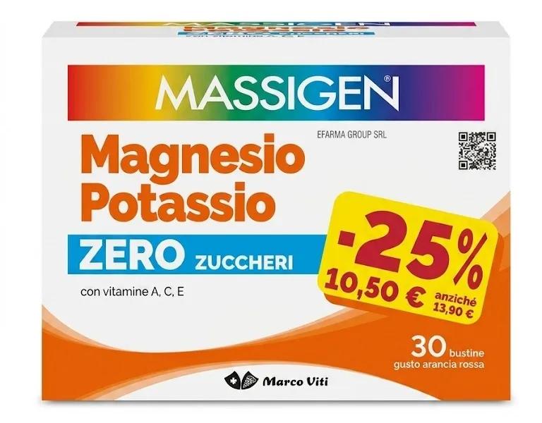 Massigen Magnesio Potassio Zero Zuccheri Promo 30 Bustine — confronto prezzi