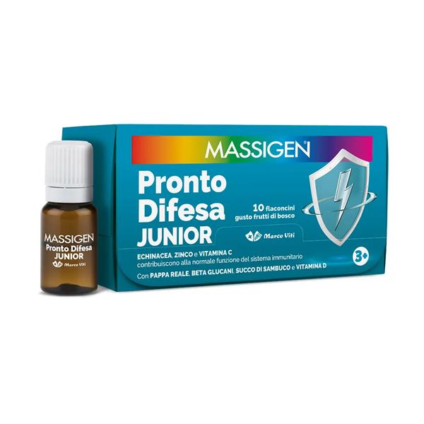 Massigen Pronto Difesa Junior 10 Flaconcini Integratore per Sistema Immunitario
