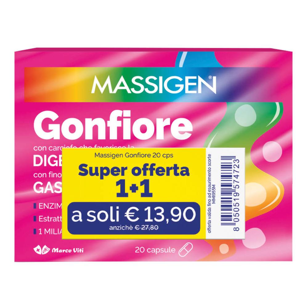 MASSIGEN GONFIORE 20CPS 1+1 — confronto prezzi