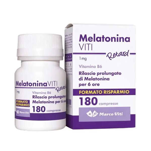 Marco Viti Melatonina Viti Retard 180 Compresse Integratore per Relax Notturno