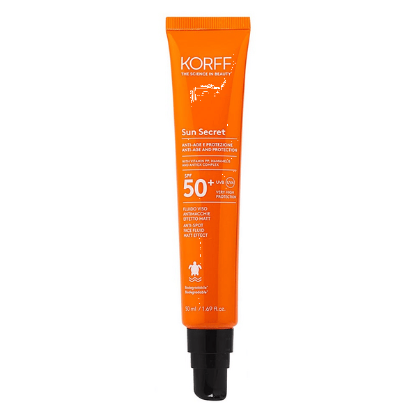 Korff Sun Secret Fluido Viso Antimacchie Effetto Matt SPF50+ 50 ml