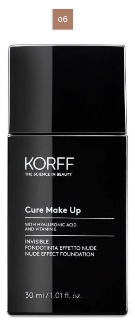 KORFF Cure Make Up Invisible Fondotinta Effetto Nude Tonalità 06 30 ml up