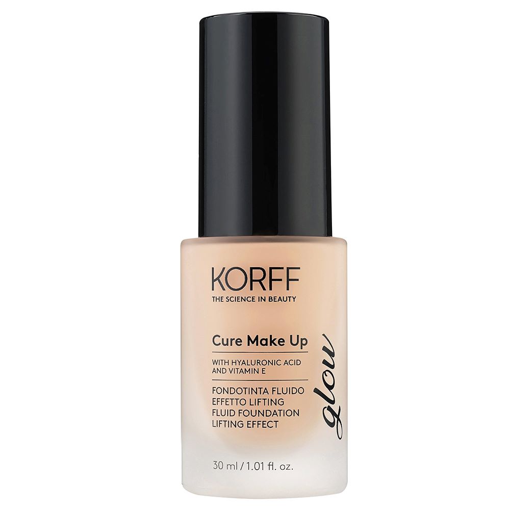 Korff Cure Make Up - Fondotinta Fluido Effetto Lifting Glow Colore N. 01, 30ml