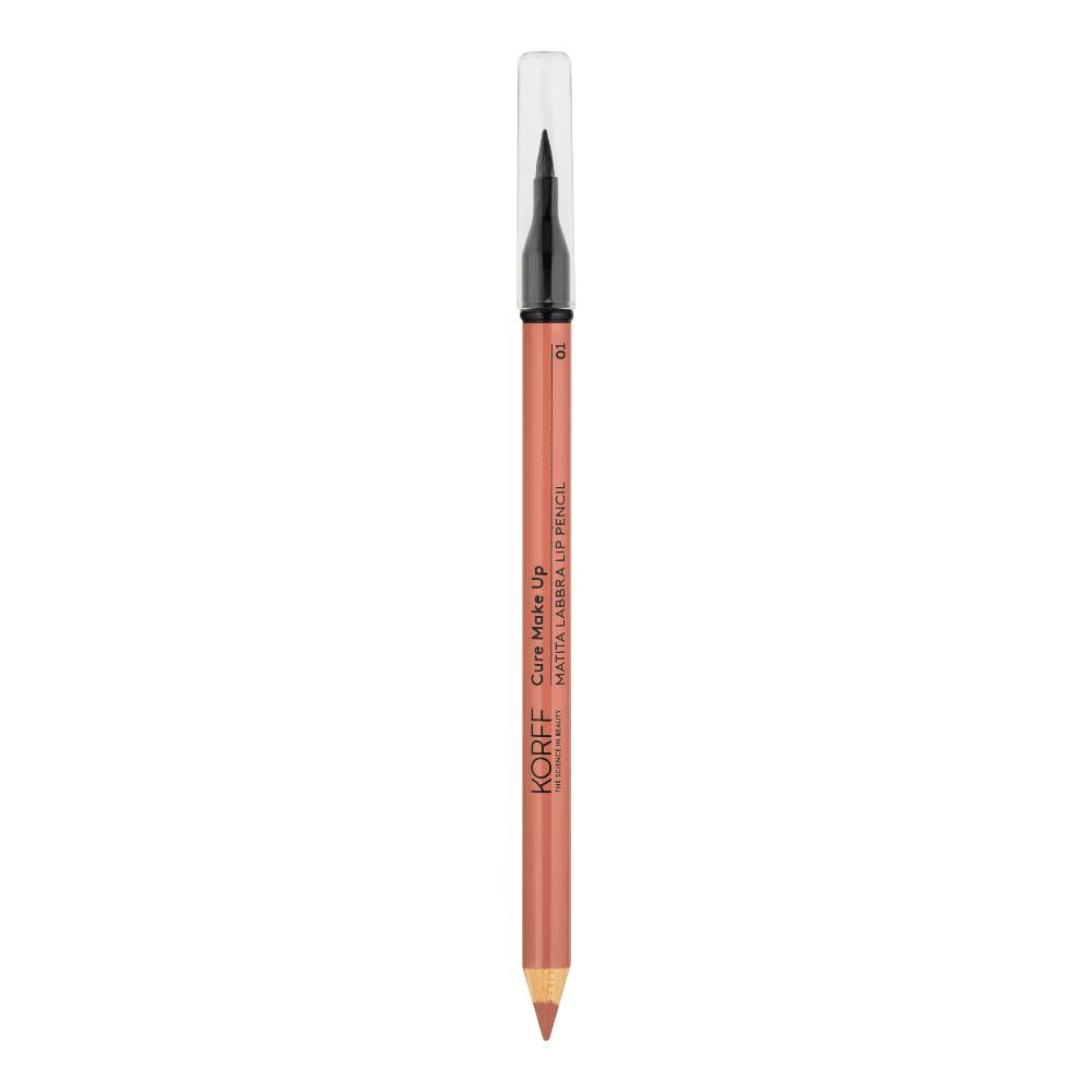 Korff Cure Make Up - Matita Labbra con Pennello Incorporato Colore N. 01, 1.08g