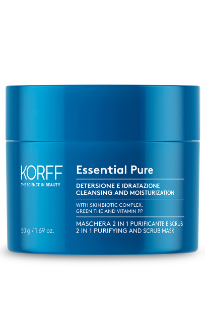 Korff Essential - Essence Maschera 2 In 1 Purificante e Scrub, 50ml
