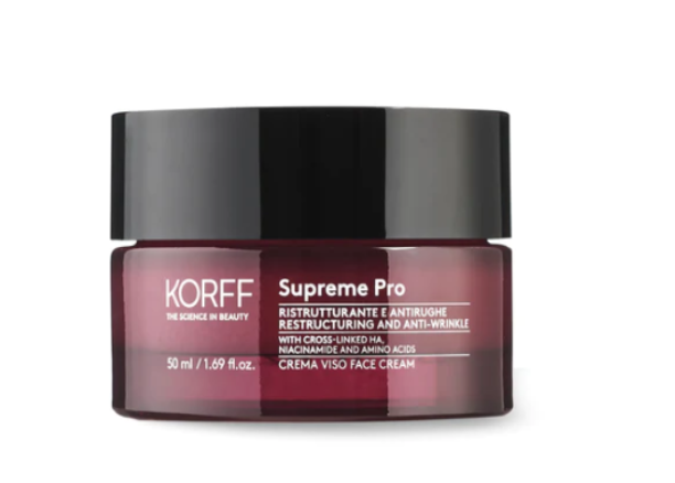 Korff Supreme Pro - Crema Viso Ristrutturante e Antirughe, 50ml