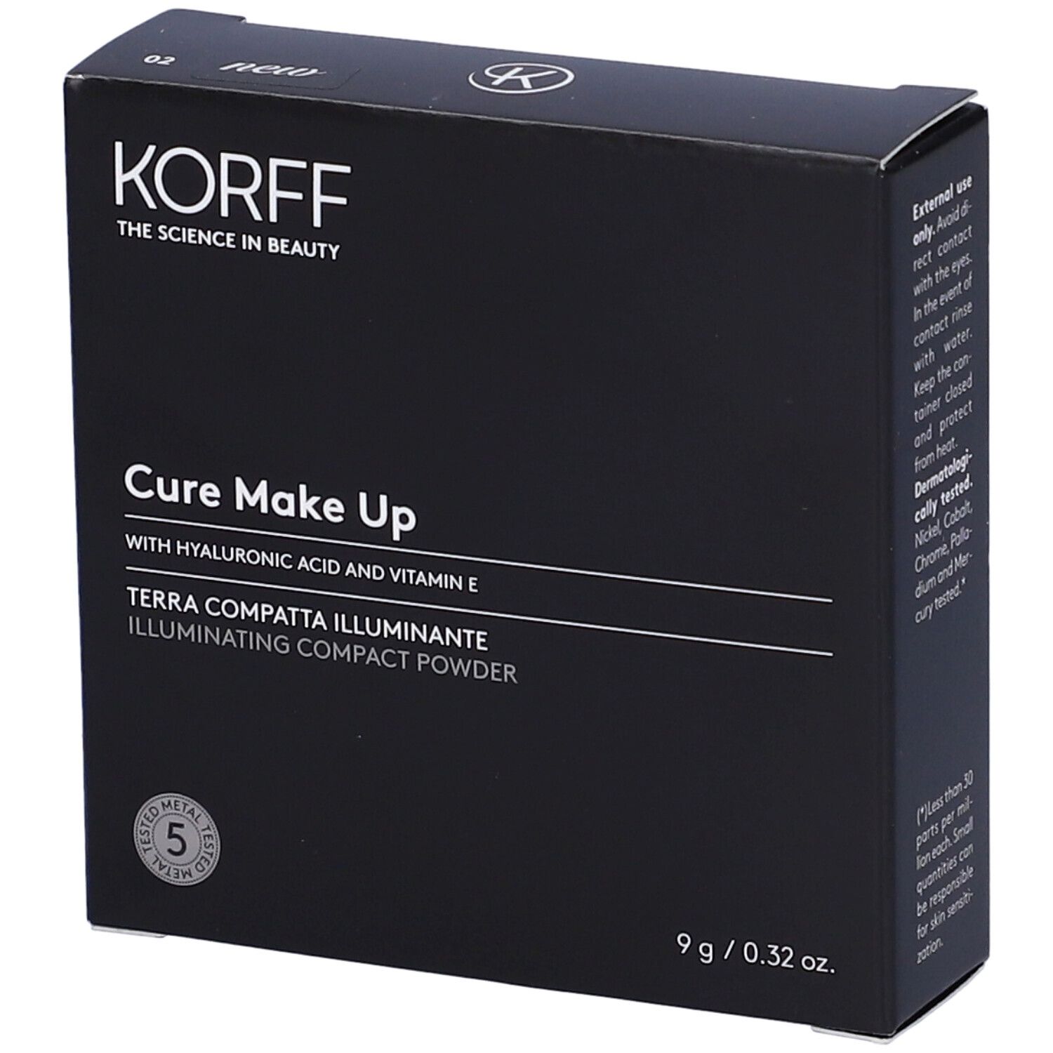 Korff Cure Make Up - Terra Compatta Illuminante Colore N. 02, 9g