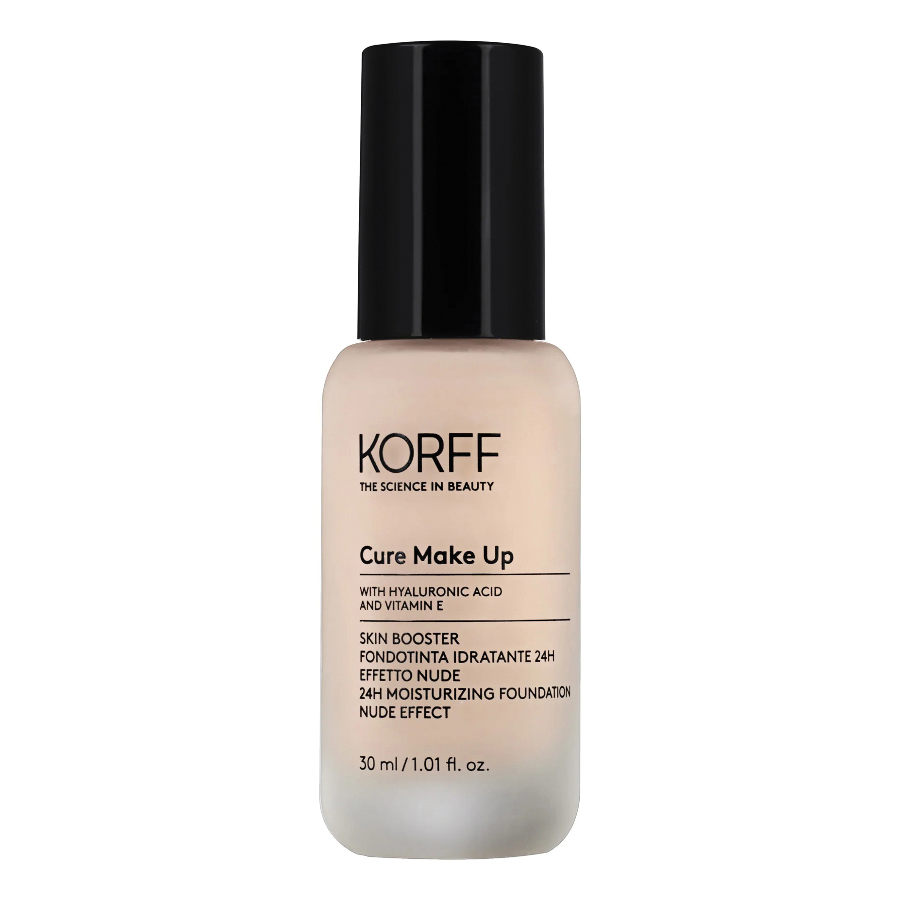 Korff Cure Make Up - Skin Booster Fondotinta Idratante 24H Effetto Nude 02, 30ml