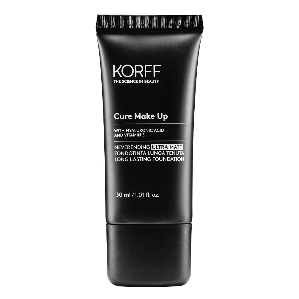 KORFF Neverending Ultra Matt Fondotinta Lunga Tenuta SPF30 Tonalità 02 30 ml Make up