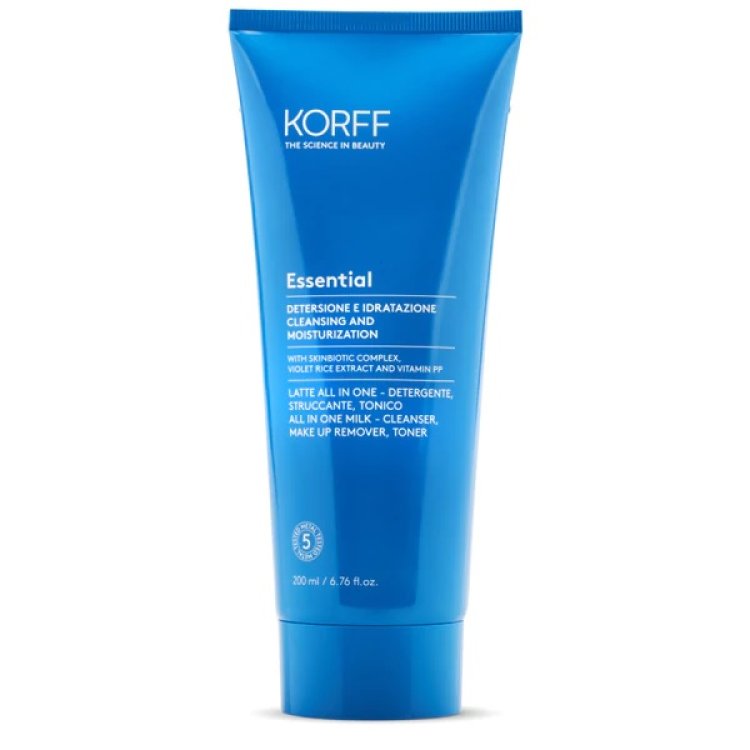 Korff Essential - Essence Latte All In One Detergente Struccante Tonico, 400ml