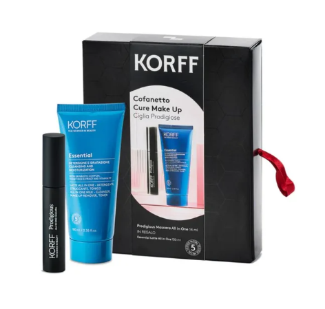 Korff Cure Make-up Ciglia Prodigiose Cofanetto Con Prodigius Mascara All In One 14ml + Essential Latte All In One 100ml
