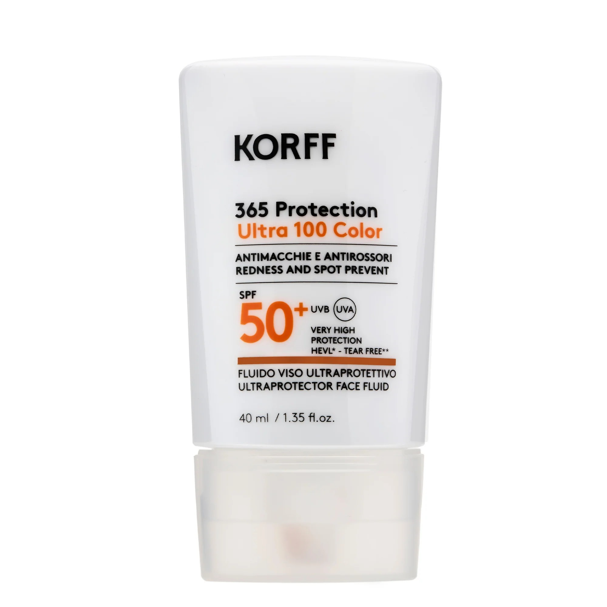 Korff 365 Protection Ultra 100 Color Fluido Viso Ultraprotettivo SPF50+ 40 ml