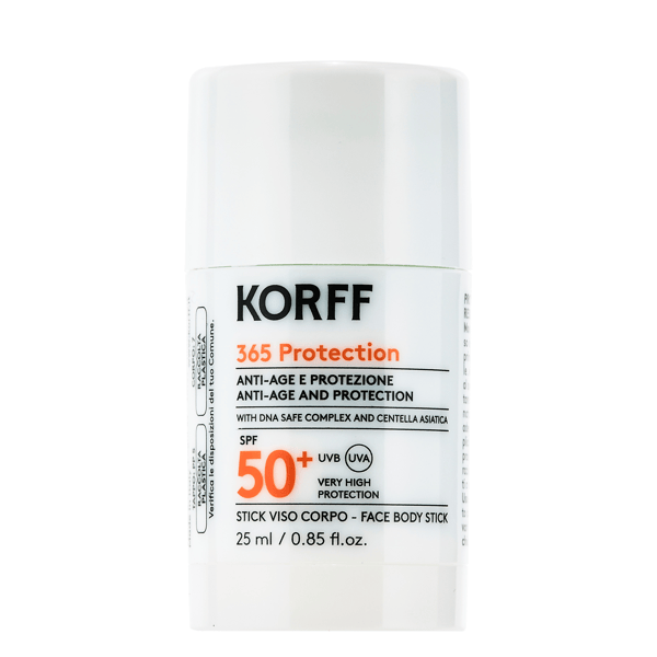 Korff 365 Protection Protezione Solare Anti-Age Viso Labbra Spf50+ Stick 25 Ml