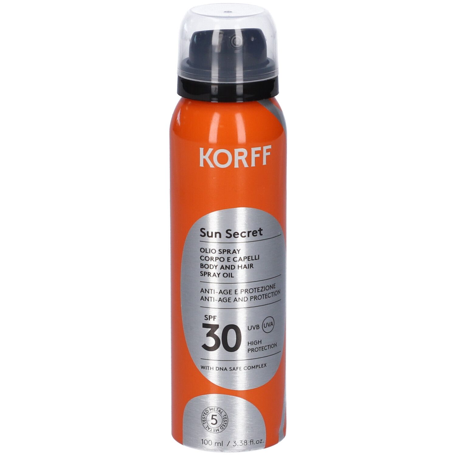 Korff Sun Secret Olio Spray Corpo e Capelli SPF 30 100 ml