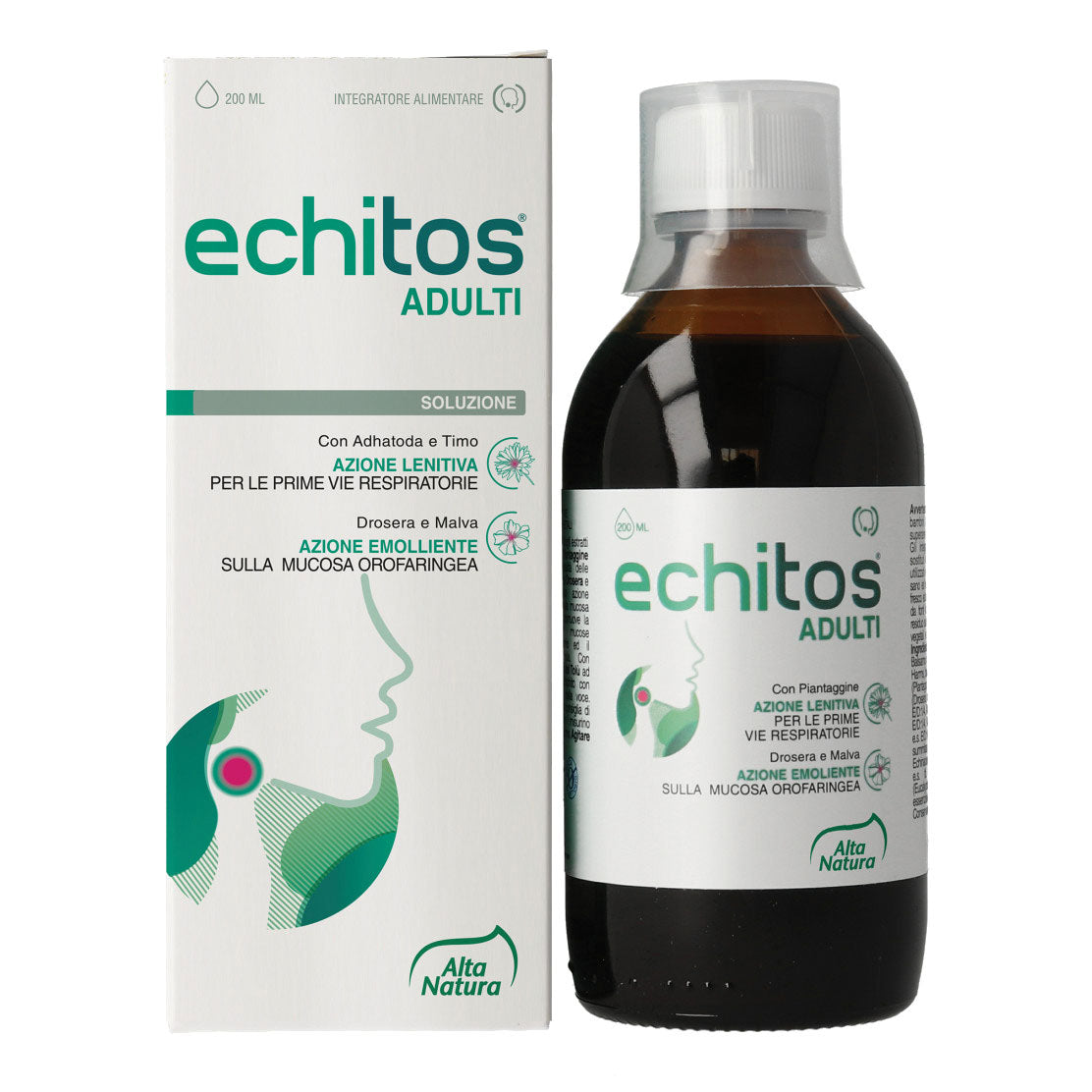 Alta Natura Echitos Adulti Soluzione Orale azione Lenitiva, 200ml — confronto prezzi
