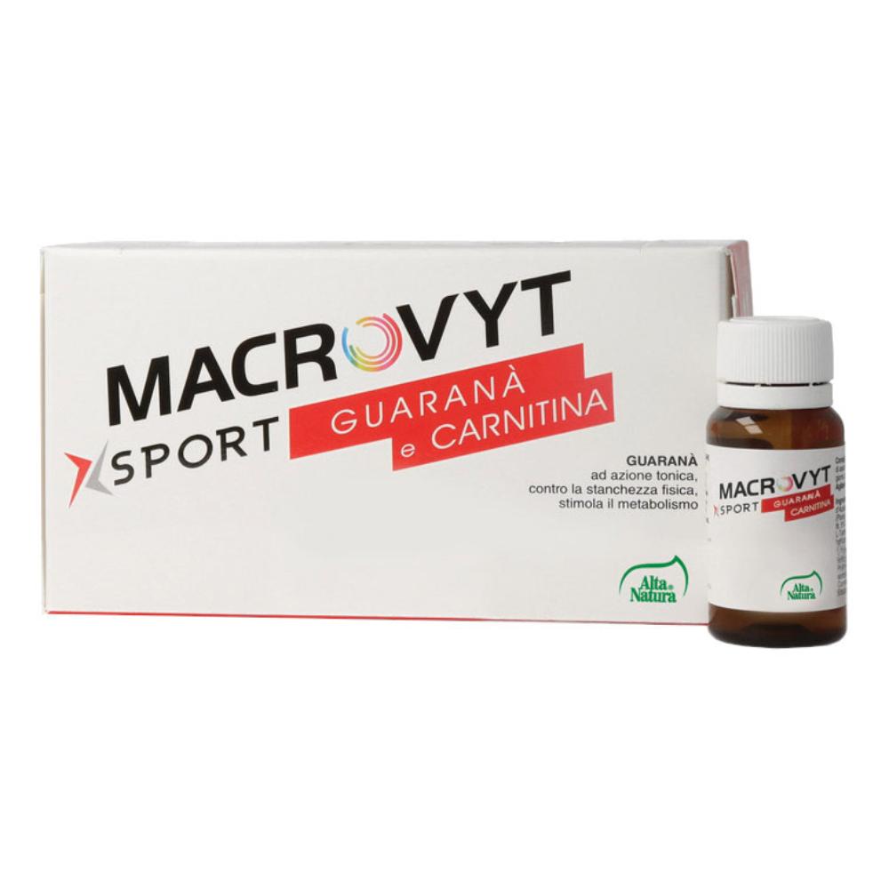 Alta Natura, Macrovyt Sport Guaranà & Carnitina, 10 Flaconcini