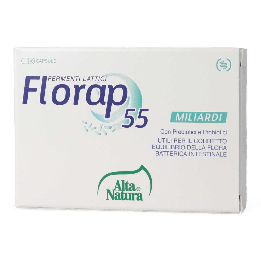 Florap 55mld Integratore Per Il Benessere Intestinale 10 Capsule — confronto prezzi