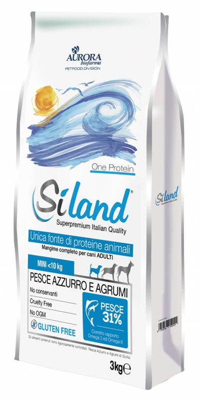 Siland One Protein Pesce Azzurro E Agrumi Alimento Completo Per Cani 3 Kg