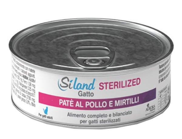 Siland gatto adulto sterilizzato pollo mirtillo 85 g