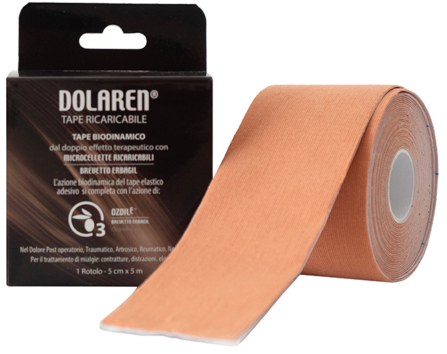 Dolaren kinesi cerotto terapeutico beige 5 x 25 cm in rotolo